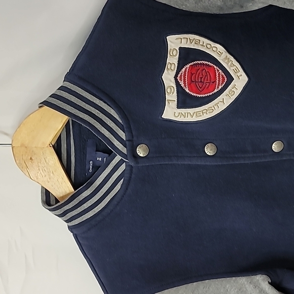 3/$30 GAP KIDS University Prep Varsity Jacket Classic Academia Preppy - Picture 2 of 7
